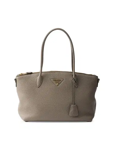 Prada Women's  Leather Tote Bag - Grey | Thumbnail 1