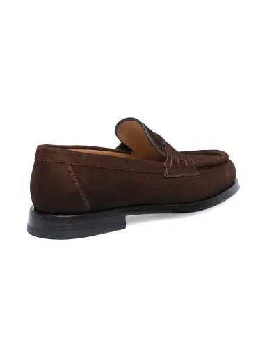 Santoni Women's Airglow Suede Penny Loafers | Thumbnail 8 Santoni Women's Airglow Suede Penny Loafers | Thumbnail 8