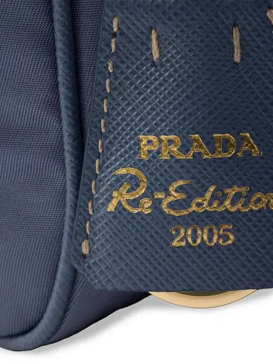 Prada Women's Re-Edition 2005 Re-Nylon Bag - Medium Blue | Thumbnail 6