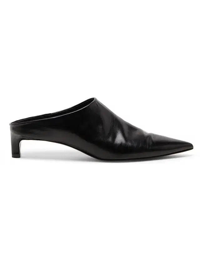 Jil Sander Women's 35MM Leather Kitten-Heel Mules - Black