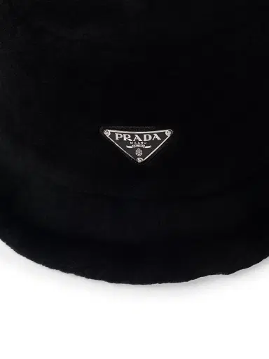 Prada Men's Shearling Bucket Hat | Thumbnail 3