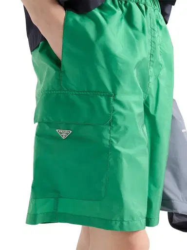 Prada Men's Re-Nylon Swim Trunks - Green - Size 38 | Thumbnail 4