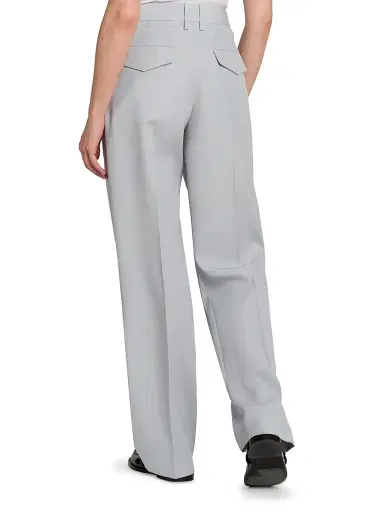 Jil Sander Women's Pleat-Front Wool Gabardine Trousers | Thumbnail 5