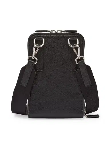 Prada Men's Saffiano Leather Smartphone Case | Thumbnail 4 Prada Men's Saffiano Leather Smartphone Case | Thumbnail 4