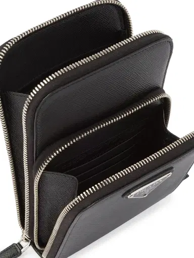 Prada Men's Saffiano Leather Smartphone Case | Thumbnail 5 Prada Men's Saffiano Leather Smartphone Case | Thumbnail 5