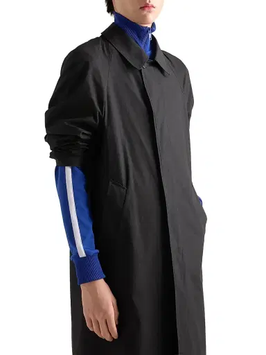 Prada Men's Technical Fabric Blouson Jacket - Blue | Thumbnail 3 Prada Men's Technical Fabric Blouson Jacket - Blue | Thumbnail 3