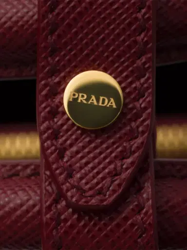 Prada Women's Small Galleria Saffiano Leather Top Handle Bag - Burgundy | Thumbnail 8