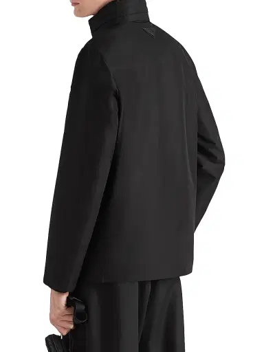 Prada Men's Technical Fabric Blouson Jacket - Black - Size 38 | Thumbnail 3