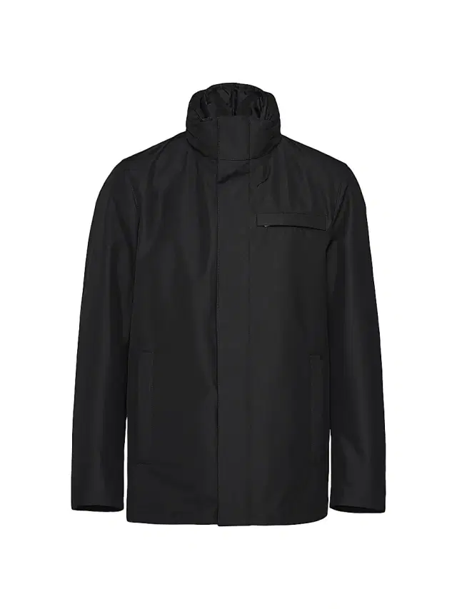 Prada Men's Technical Fabric Blouson Jacket - Black