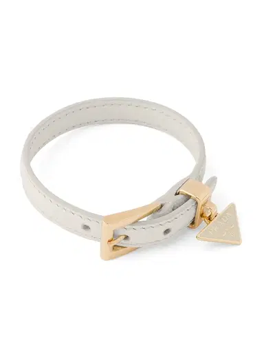 Prada Women's Saffiano Leather Bracelet - Beige Khaki | Thumbnail 3 Prada Women's Saffiano Leather Bracelet - Beige Khaki | Thumbnail 3