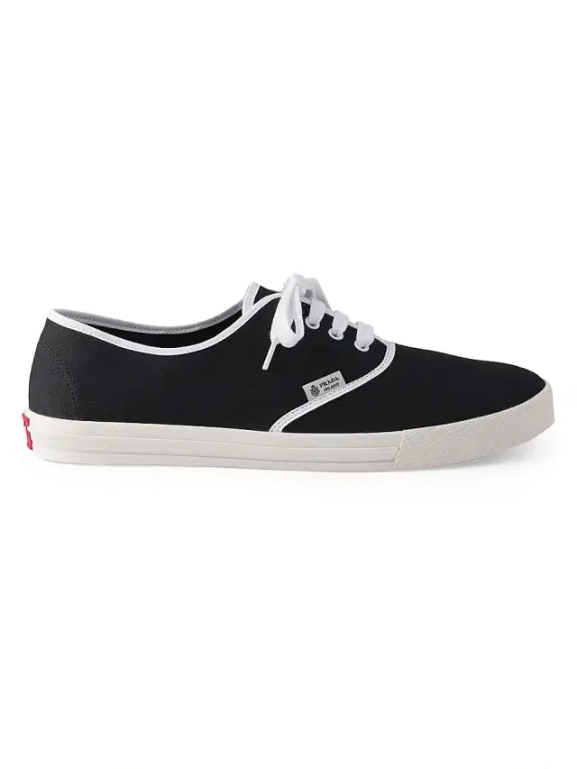 Men's Drill Fabric Sneakers - Black Men's Drill Fabric Sneakers - Black
