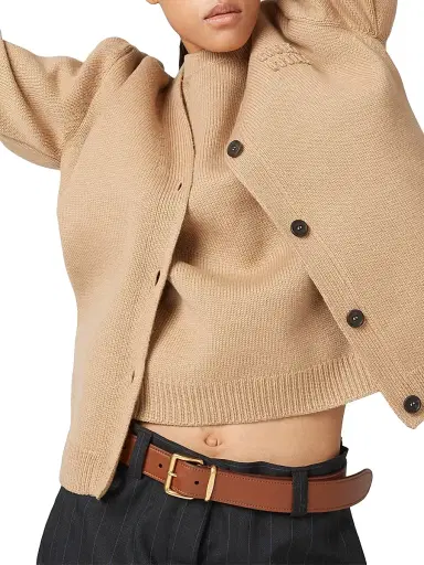 Miu Miu Women's Leather Belt - Light Brown - Size 34 | Thumbnail 2 Miu Miu Women's Leather Belt - Light Brown - Size 34 | Thumbnail 2