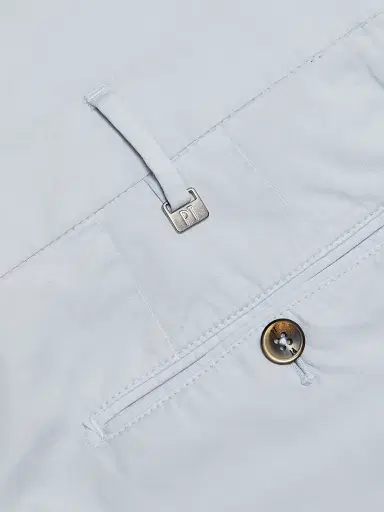 PT Torino Men's Garment-Dyed Stretch Cotton-Silk Chino Pants - Dust Gray | Thumbnail 7