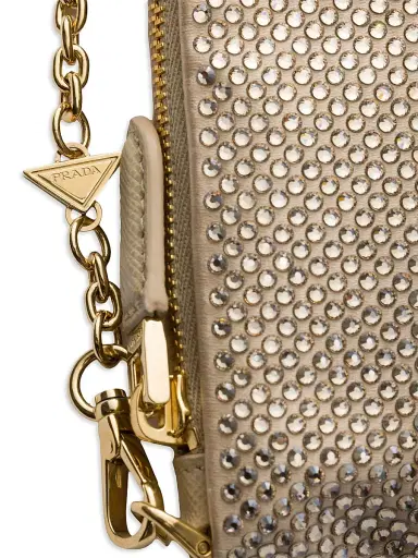 Prada Women's Mini Crystal-Studded Shoulder Bag | Thumbnail 5 Prada Women's Mini Crystal-Studded Shoulder Bag | Thumbnail 5