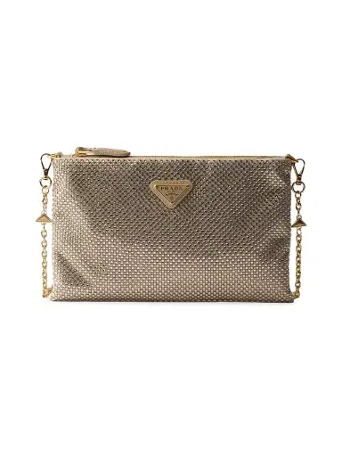 Prada Women's Mini Crystal-Studded Shoulder Bag | Thumbnail 1 Prada Women's Mini Crystal-Studded Shoulder Bag | Thumbnail 1