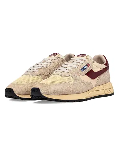 Autry Women's Reelwind Mesh Low-Top Sneakers - Ecru Wine - Size 6 | Thumbnail 2