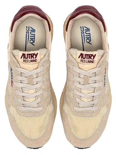 Autry Women's Reelwind Mesh Low-Top Sneakers - Ecru Wine - Size 6 | Thumbnail 4