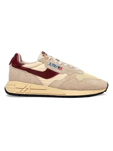 Autry Women's Reelwind Mesh Low-Top Sneakers - Ecru Wine - Size 6 | Thumbnail 1