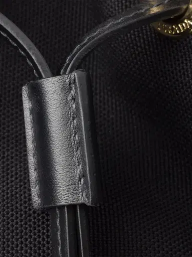 Prada Women's Wicker and Canvas Bucket Bag - Black | Thumbnail 6