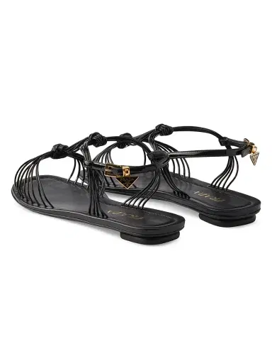 Prada Women's Patent Leather Sandals - Black - Size 11 | Thumbnail 3 Prada Women's Patent Leather Sandals - Black - Size 11 | Thumbnail 3