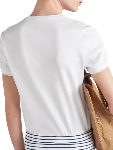 Prada Men's Cotton T-Shirt - White | Thumbnail 5