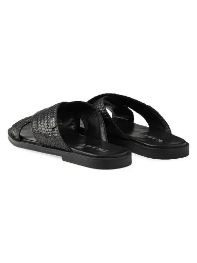 Prada Men's Crisscross Slides - Black - Size 12 | Thumbnail 2 Prada Men's Crisscross Slides - Black - Size 12 | Thumbnail 2