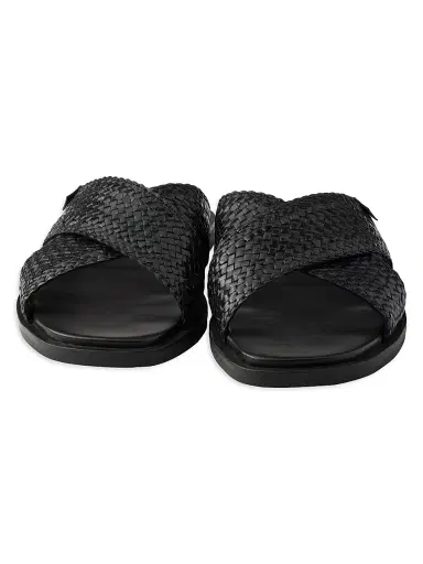 Prada Men's Crisscross Slides - Black - Size 12 | Thumbnail 4 Prada Men's Crisscross Slides - Black - Size 12 | Thumbnail 4