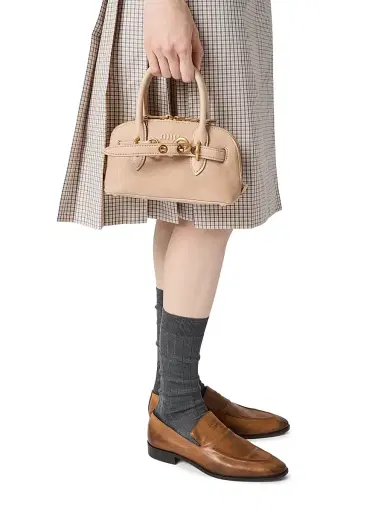 Miu Miu Women's Aventure Mini Nappa Leather Top Handle Bag | Thumbnail 4 Miu Miu Women's Aventure Mini Nappa Leather Top Handle Bag | Thumbnail 4