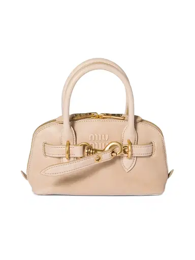 Miu Miu Women's Aventure Mini Nappa Leather Top Handle Bag | Thumbnail 1 Miu Miu Women's Aventure Mini Nappa Leather Top Handle Bag | Thumbnail 1