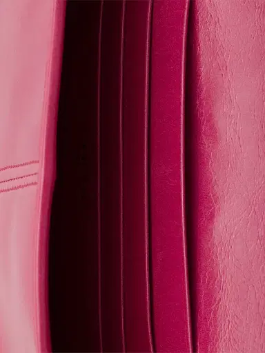 Prada Women's Leather Wallet with Shoulder Strap - Pink | Thumbnail 5