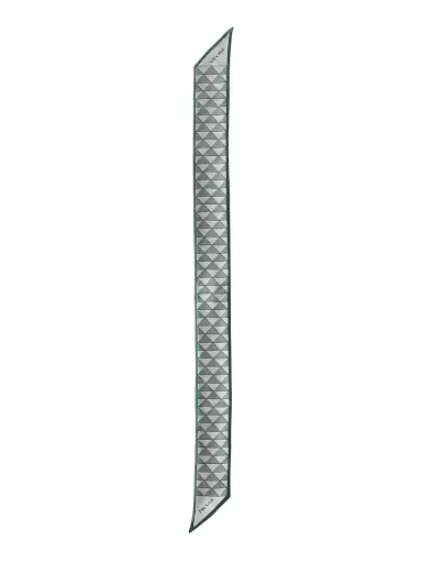 Prada Women's Printed Silk Skinny Scarf | Thumbnail 2 Prada Women's Printed Silk Skinny Scarf | Thumbnail 2