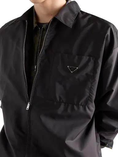 Prada Men's Re-Nylon Zipper Shirt - Black - Size XXL | Thumbnail 6 Prada Men's Re-Nylon Zipper Shirt - Black - Size XXL | Thumbnail 6