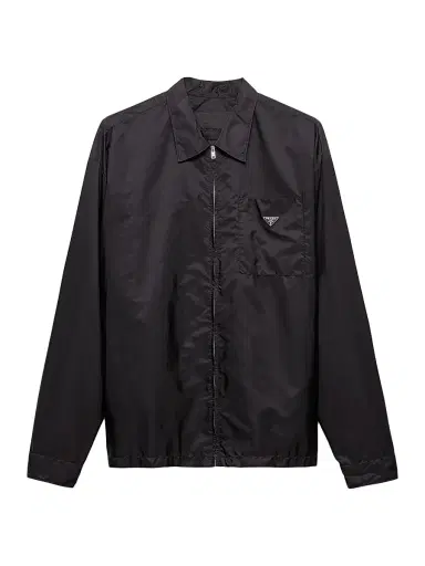 Prada Men's Re-Nylon Zipper Shirt - Black - Size XXL | Thumbnail 1 Prada Men's Re-Nylon Zipper Shirt - Black - Size XXL | Thumbnail 1