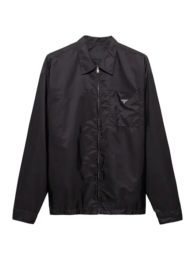 Men's Re-Nylon Zipper Shirt - Black