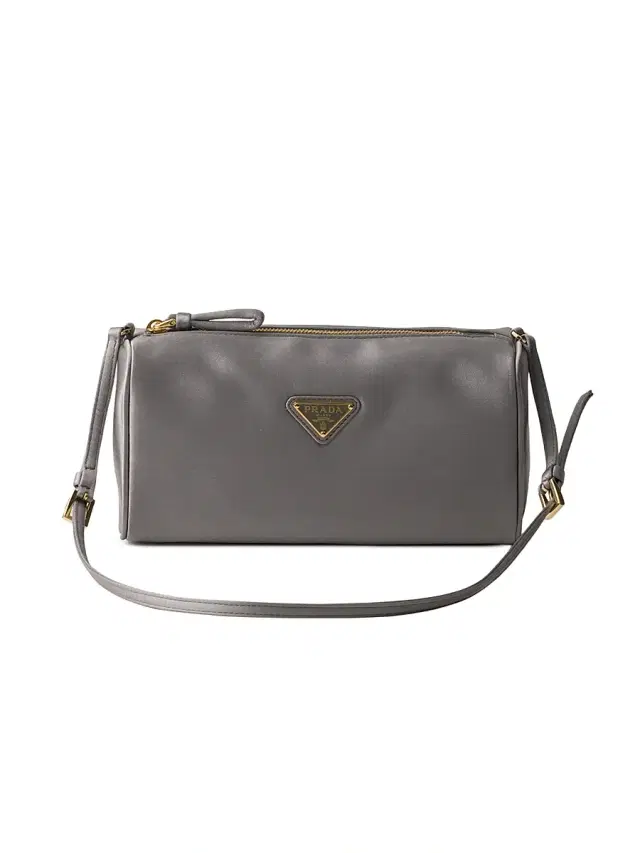 Prada Women's Satin Mini Shoulder Bag - Grey