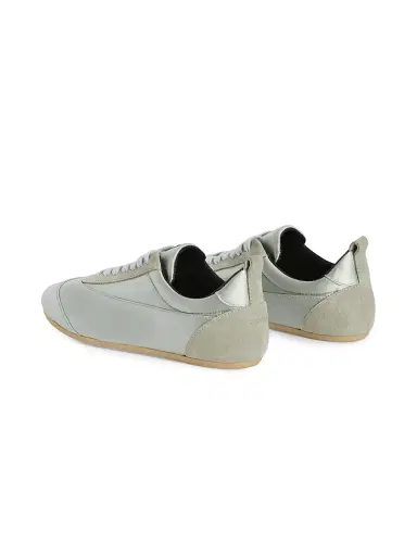 Jil Sander Women's Panelled Satin Low-Top Sneakers | Thumbnail 3 Jil Sander Women's Panelled Satin Low-Top Sneakers | Thumbnail 3
