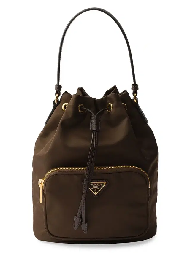Women's Duet Re-Nylon Bucket Bag - Dark Brown