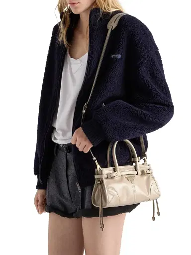 Prada Women's Bonnie Leather Mini Top Handle Bag | Thumbnail 3 Prada Women's Bonnie Leather Mini Top Handle Bag | Thumbnail 3
