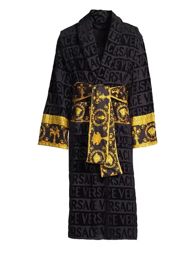 Versace Men's Logo Baroque Bathrobe | Thumbnail 1