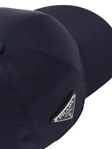 Prada Men's Re-Nylon Baseball Cap - Blue | Thumbnail 4 Prada Men's Re-Nylon Baseball Cap - Blue | Thumbnail 4