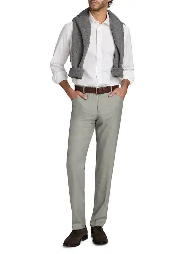 PT Torino Men's Deluxe Super Wool 5-Pocket Pants - Superlight Gray | Thumbnail 2