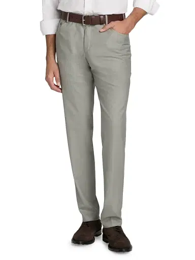 PT Torino Men's Deluxe Super Wool 5-Pocket Pants - Superlight Gray | Thumbnail 3
