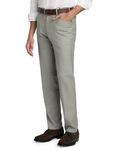 PT Torino Men's Deluxe Super Wool 5-Pocket Pants - Superlight Gray | Thumbnail 4
