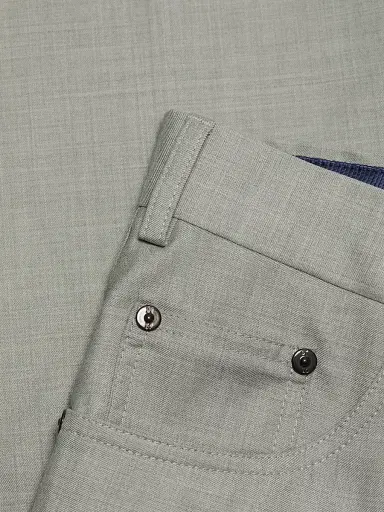 PT Torino Men's Deluxe Super Wool 5-Pocket Pants - Superlight Gray | Thumbnail 7