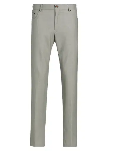PT Torino Men's Deluxe Super Wool 5-Pocket Pants - Superlight Gray | Thumbnail 1