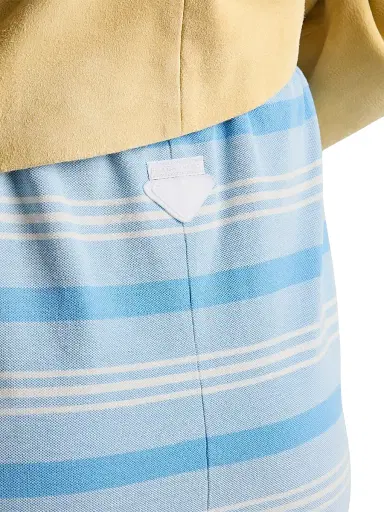 Prada Women's Bayadere Print Pique Skirt - Blue - Size 10 | Thumbnail 4 Prada Women's Bayadere Print Pique Skirt - Blue - Size 10 | Thumbnail 4