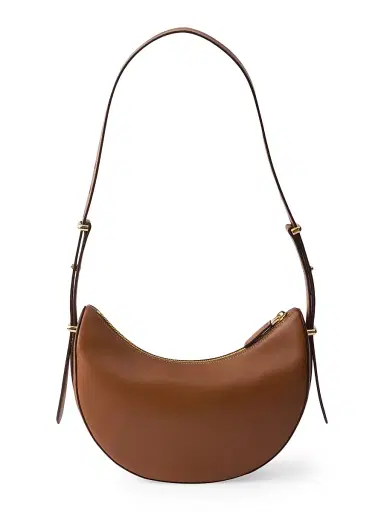 Prada Women's Arqué Small Leather Shoulder Bag - Brown | Thumbnail 3