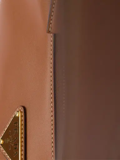 Prada Women's Arqué Small Leather Shoulder Bag - Brown | Thumbnail 6