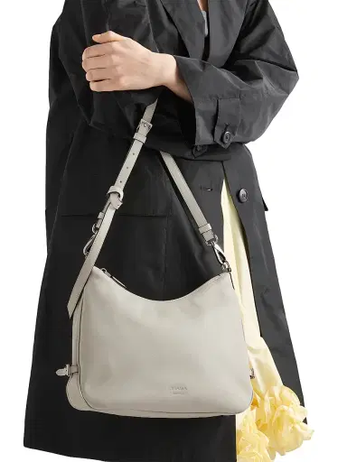 Prada Women's Leather Shoulder Bag - White | Thumbnail 3 Prada Women's Leather Shoulder Bag - White | Thumbnail 3