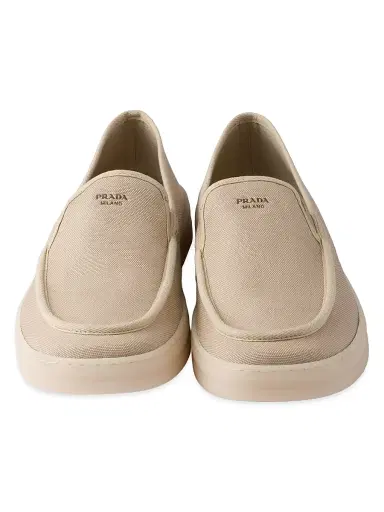 Prada Men's Fabric Loafers - Beige Khaki - Size 11 | Thumbnail 4 Prada Men's Fabric Loafers - Beige Khaki - Size 11 | Thumbnail 4